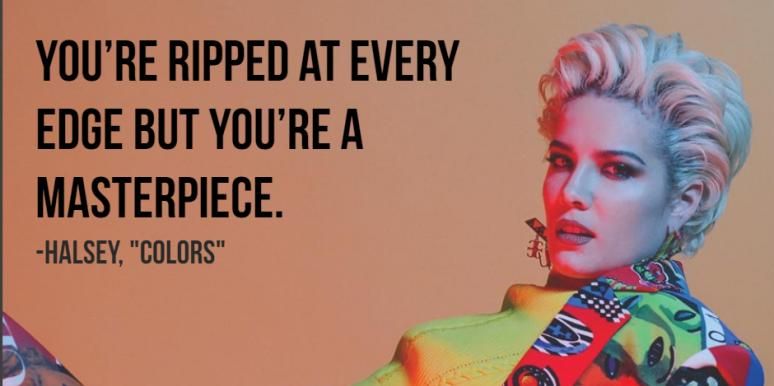 halsey цитира текстове на песни на halsey