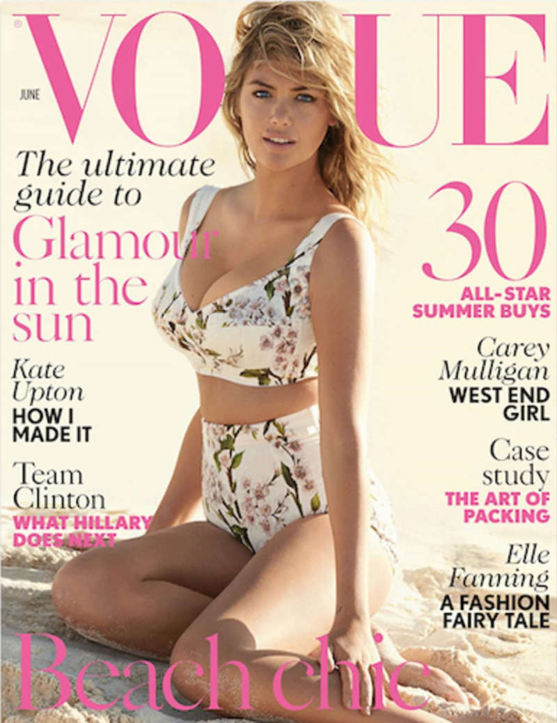 Kate Upton le da al verano un comienzo temprano con esta portada de Vogue UK de Mario Testino